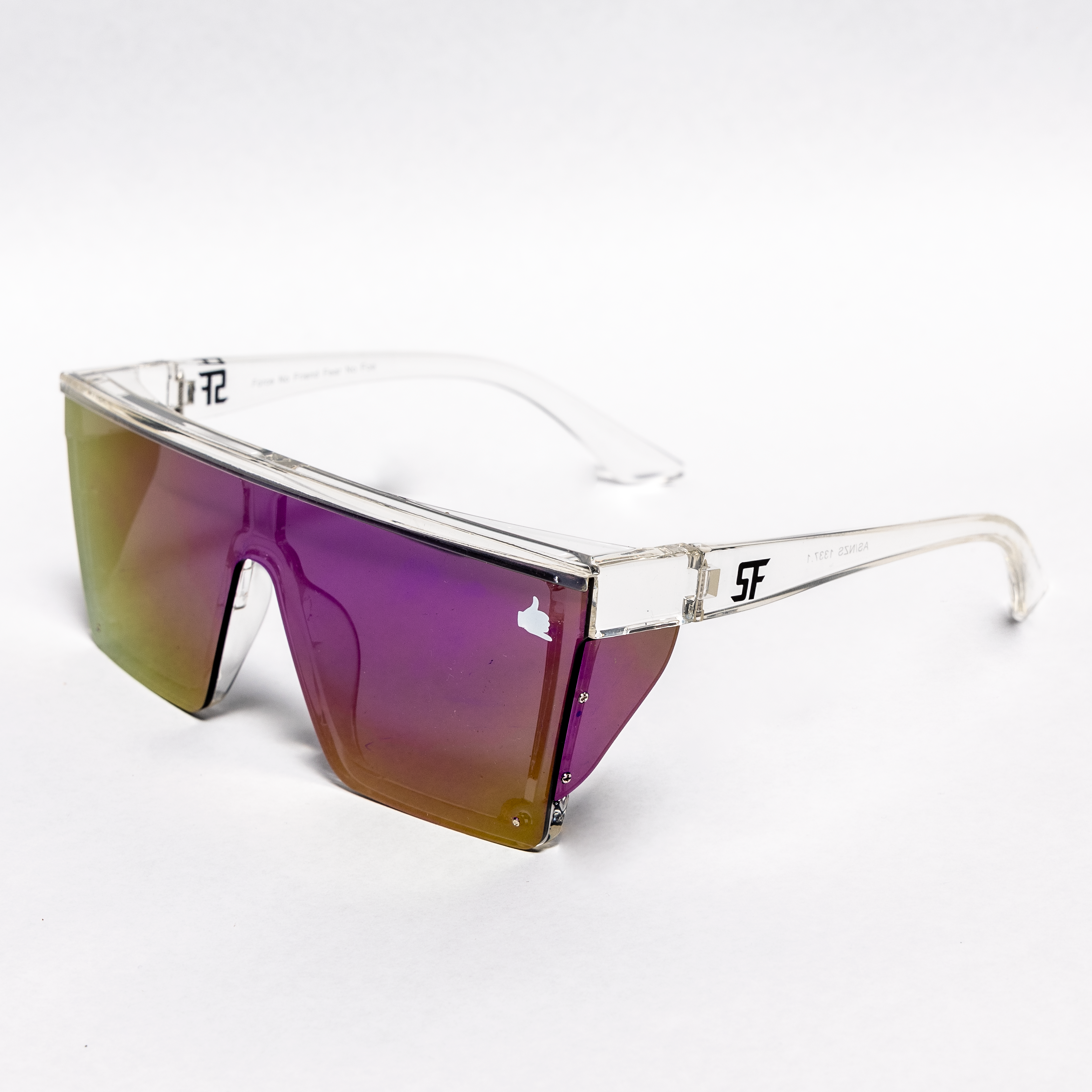 New Release - Clear Frame Metallic Purple Lens
