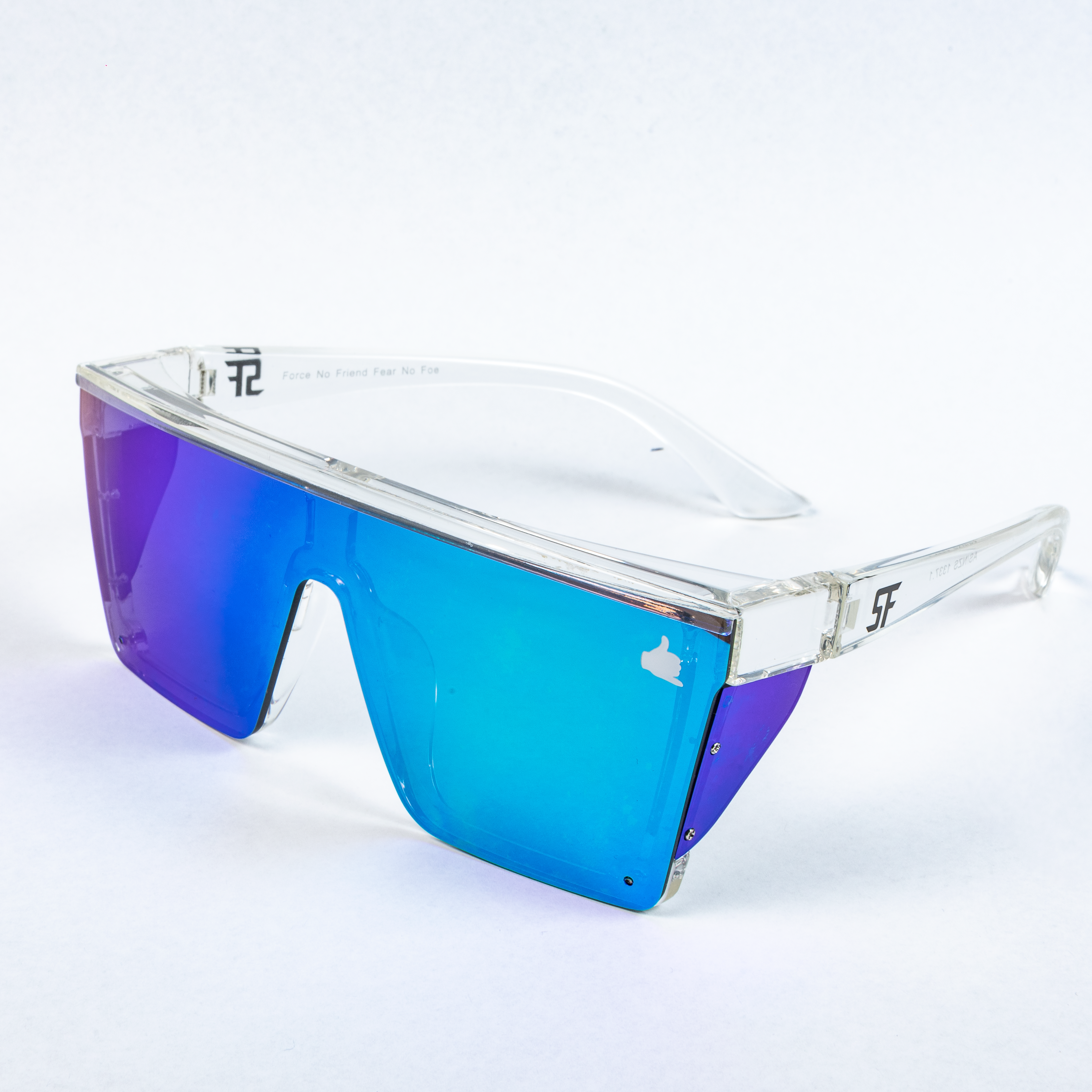 New Releases Valhalla Safety Glasses- Clear Frame Ice Lens