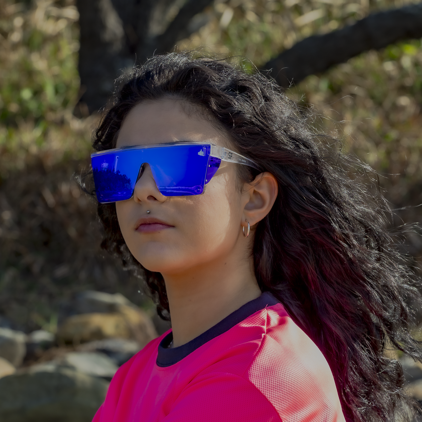 female front view safety glasses