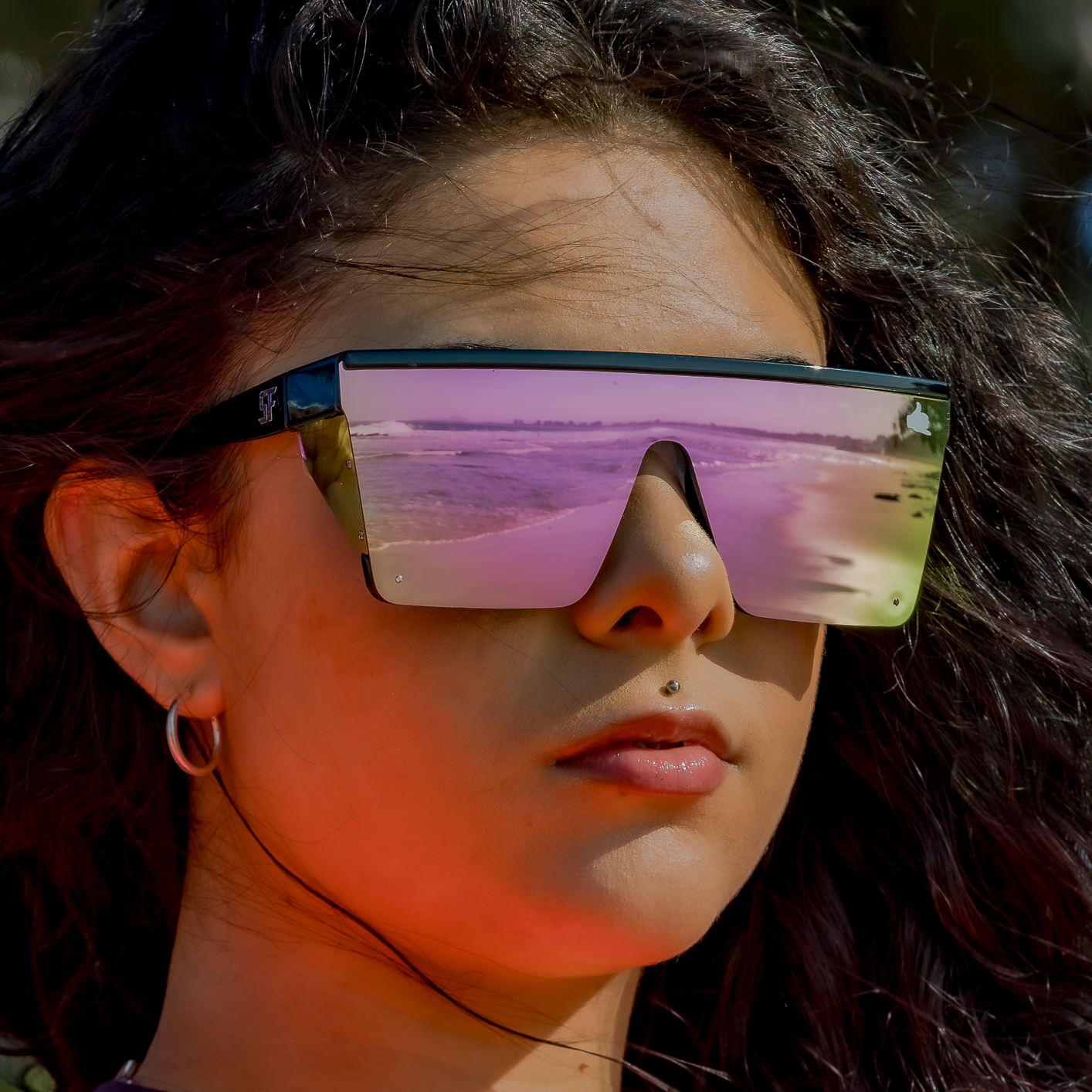 Woman Safety Glasses Pink Front View As/Nz1337.1 Certified 