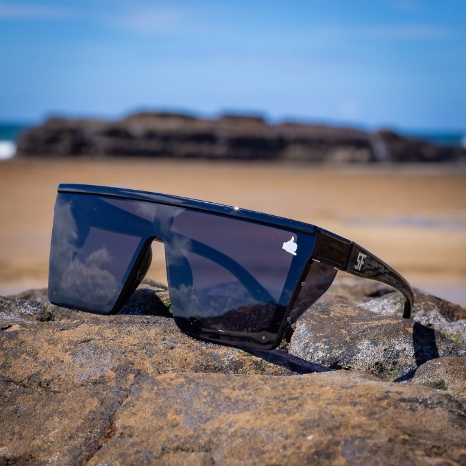 Trident Safety Glasses - Black - Side View Stay  Fancy