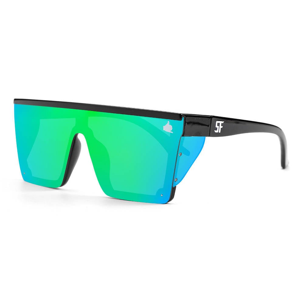 Trident Safety Glasses  Side View- Green - Stay Fancy
